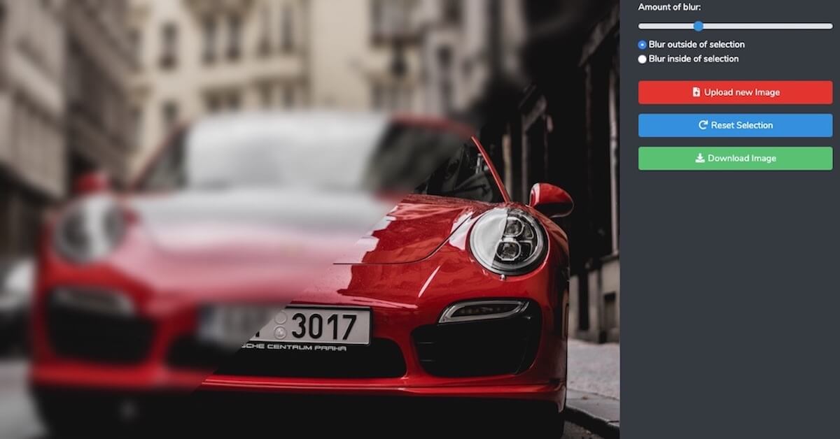 Blur photo editor Free online tool