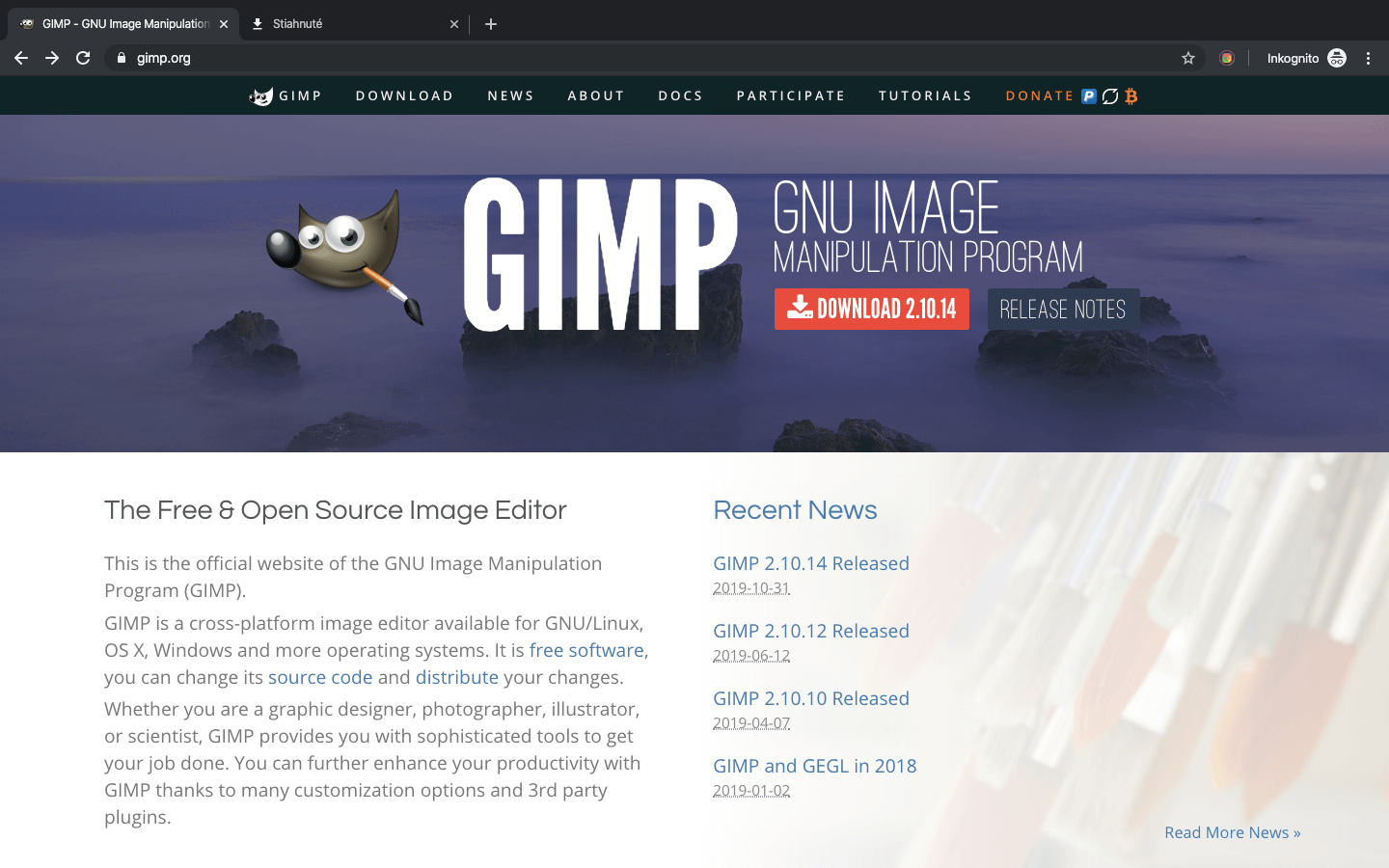 Gimp Website
